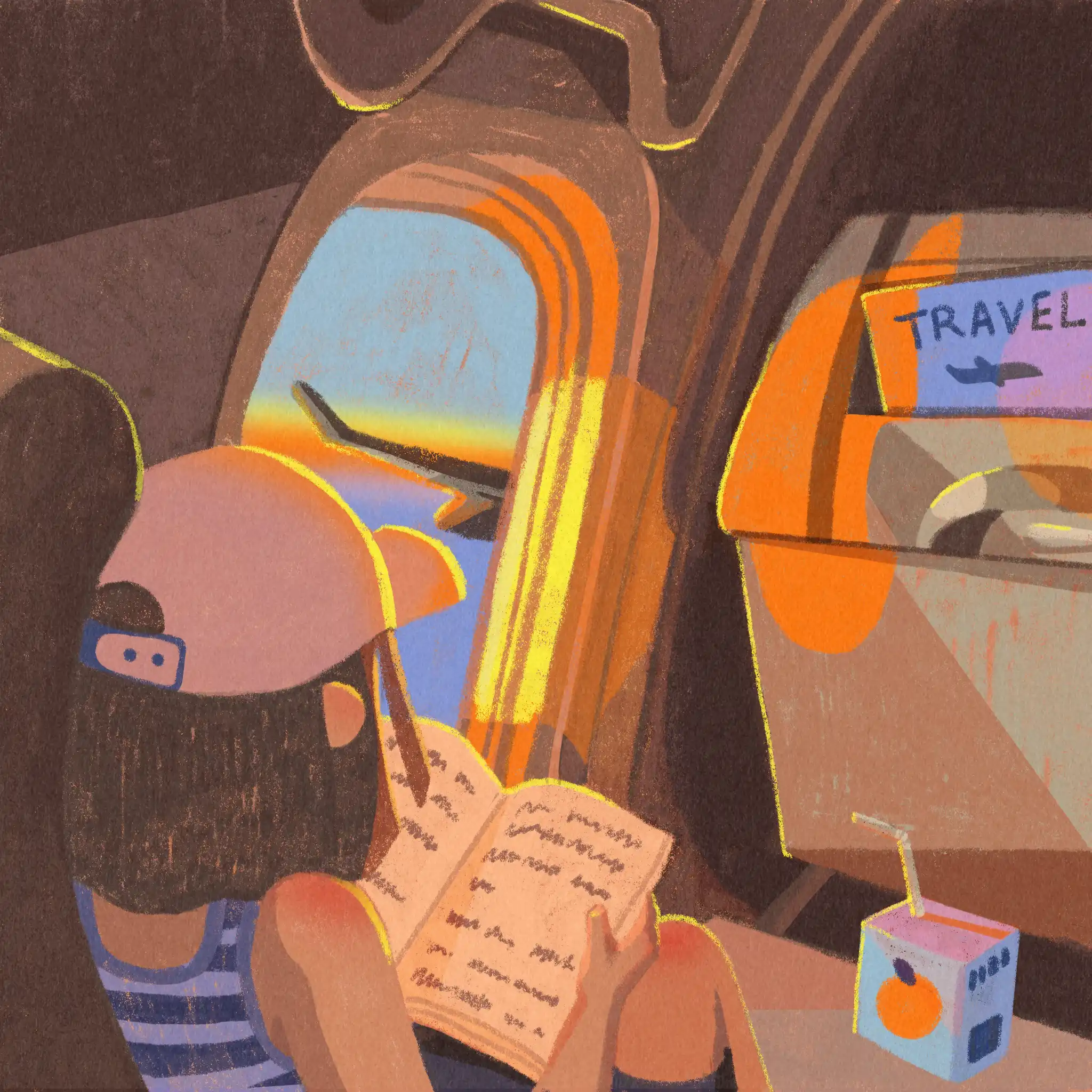 In The Skies illustration by Eve