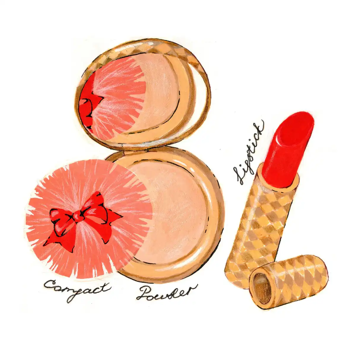 Luxury Cosmetics illustration by Eve